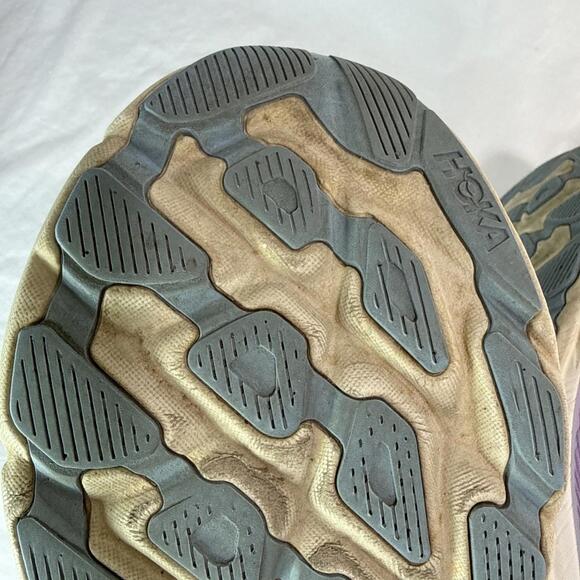 Hoka One One Clifton 9 Womens Size 10D Wide Green Purple Blue Running Athletic - Picture 15 of 15